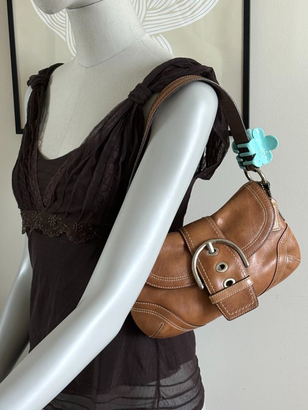 Rare COACH Leather Soho Shoulder Bag - Picture 8 of 10